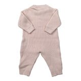 Elisabetta Franchi Tutina tinta unita con Logo Rosa per Neonata ENTU137 ROSA ELISABETTA FRANCHI 