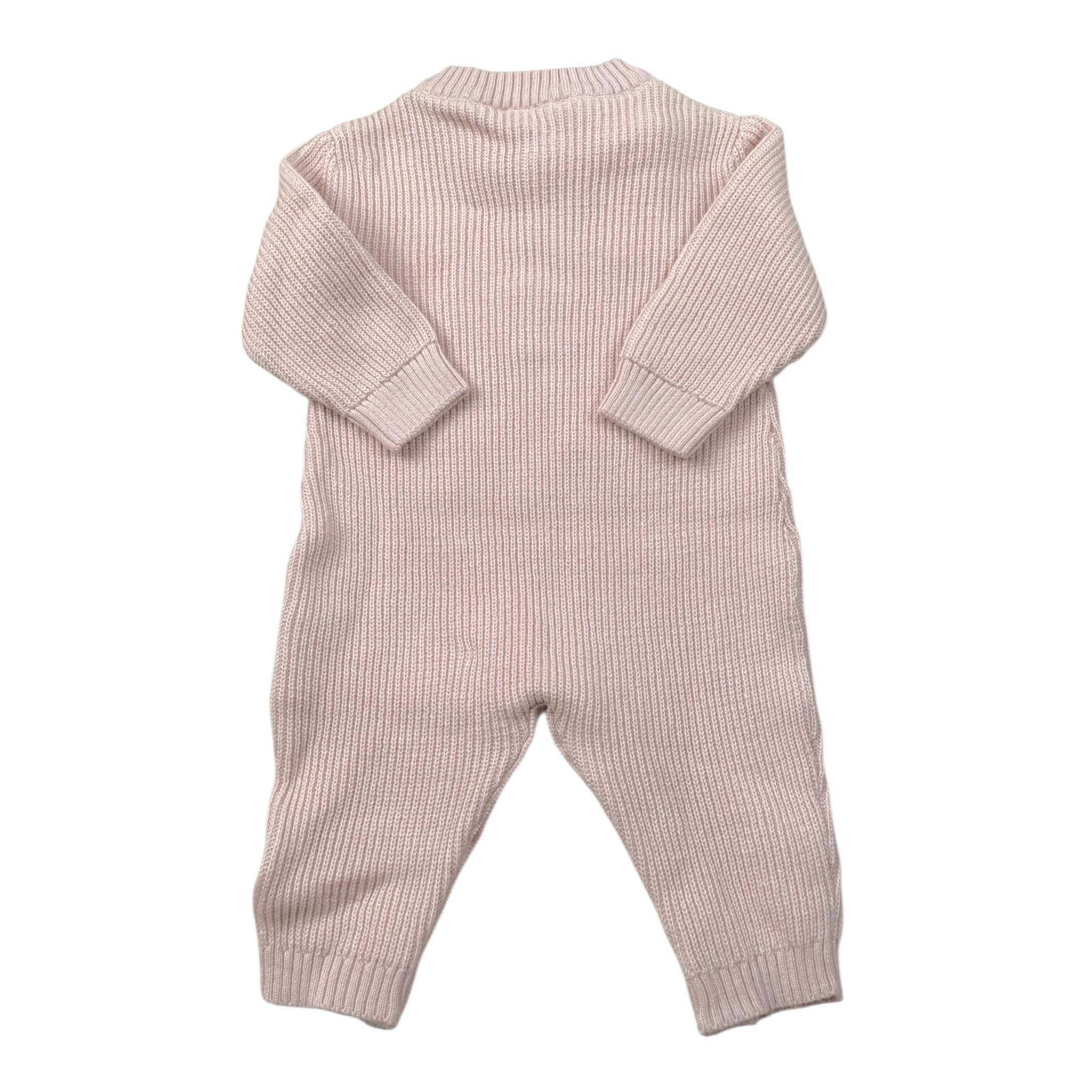 Elisabetta Franchi Tutina tinta unita con Logo Rosa per Neonata ENTU137 ROSA ELISABETTA FRANCHI 