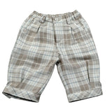 Emanuel Pris Pantalone Fantasia Quadri Beige per Neonato EP109I BEIGE EMANUEL PRIS 