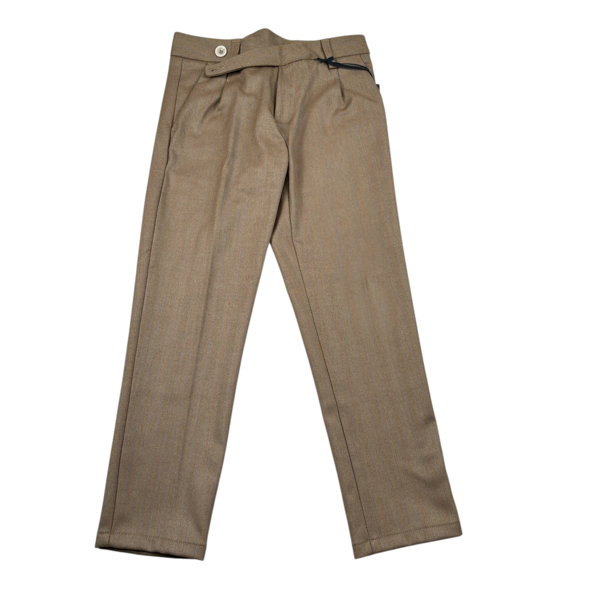 Emanuel Pris Pantalone tinta unita con Girovita Regolabile Marrone per Bambino EPT6251B MARRONE EMANUEL PRIS 