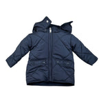 Emc Giubbino tinta unita con Zip E Cappuccio Blu per Neonato AV1208 BLU EMC 
