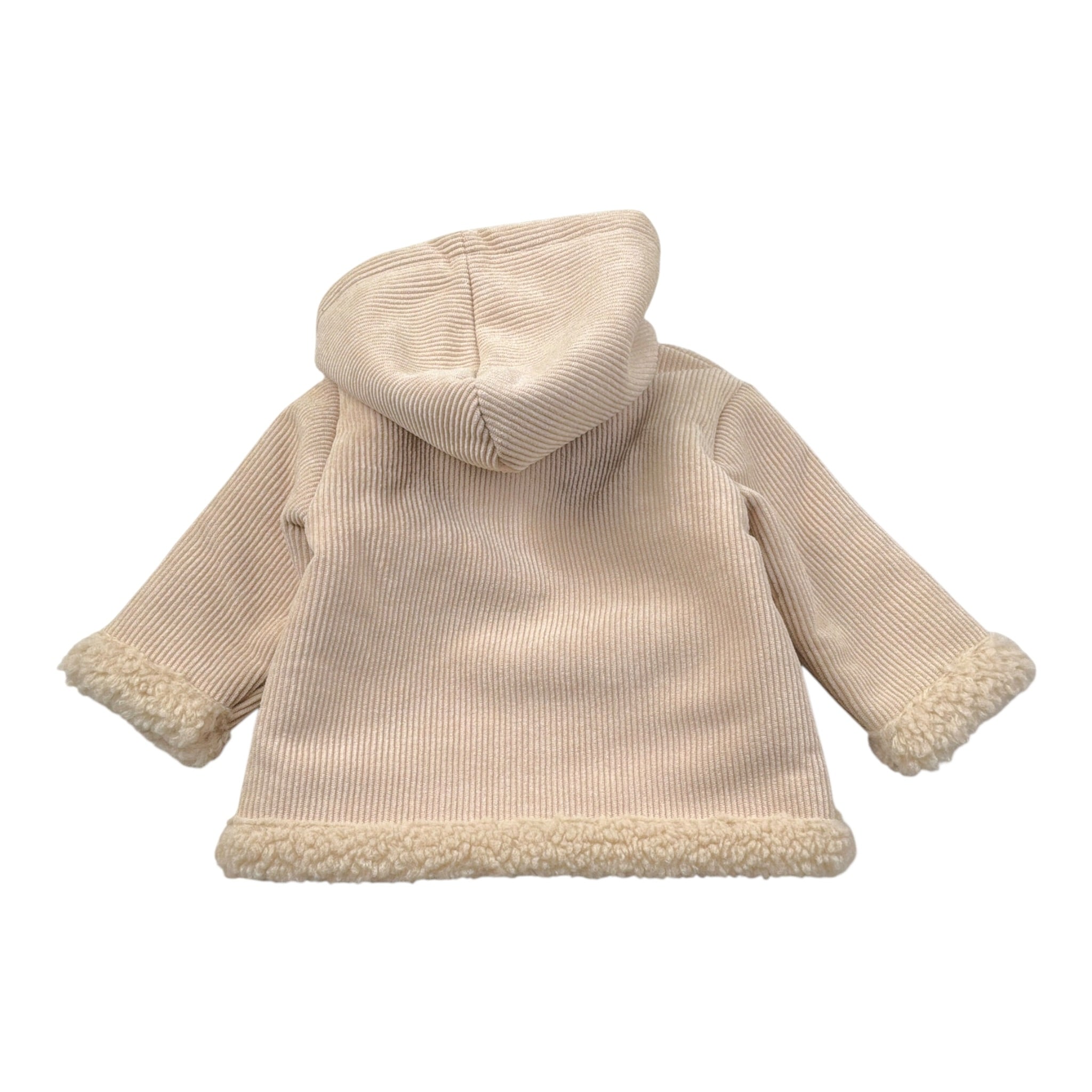 Emc Giubbino tinta unita con Zip E Cappuccio Beige per Neonato AV1235 BEIGE EMC 