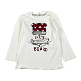 Emc Shirt Girocollo tinta unita con Stampa Bianco per Neonato BX1700 BIANCO EMC 