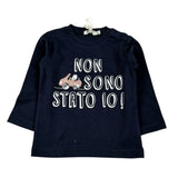 Emc Shirt Girocollo tinta unita con Stampa Blu per Neonato BX2266 BLU EMC 