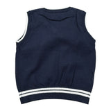 Emc Gilet tinta unita con Profili In Contrasto Blu per Neonato CE1055 BLU EMC 