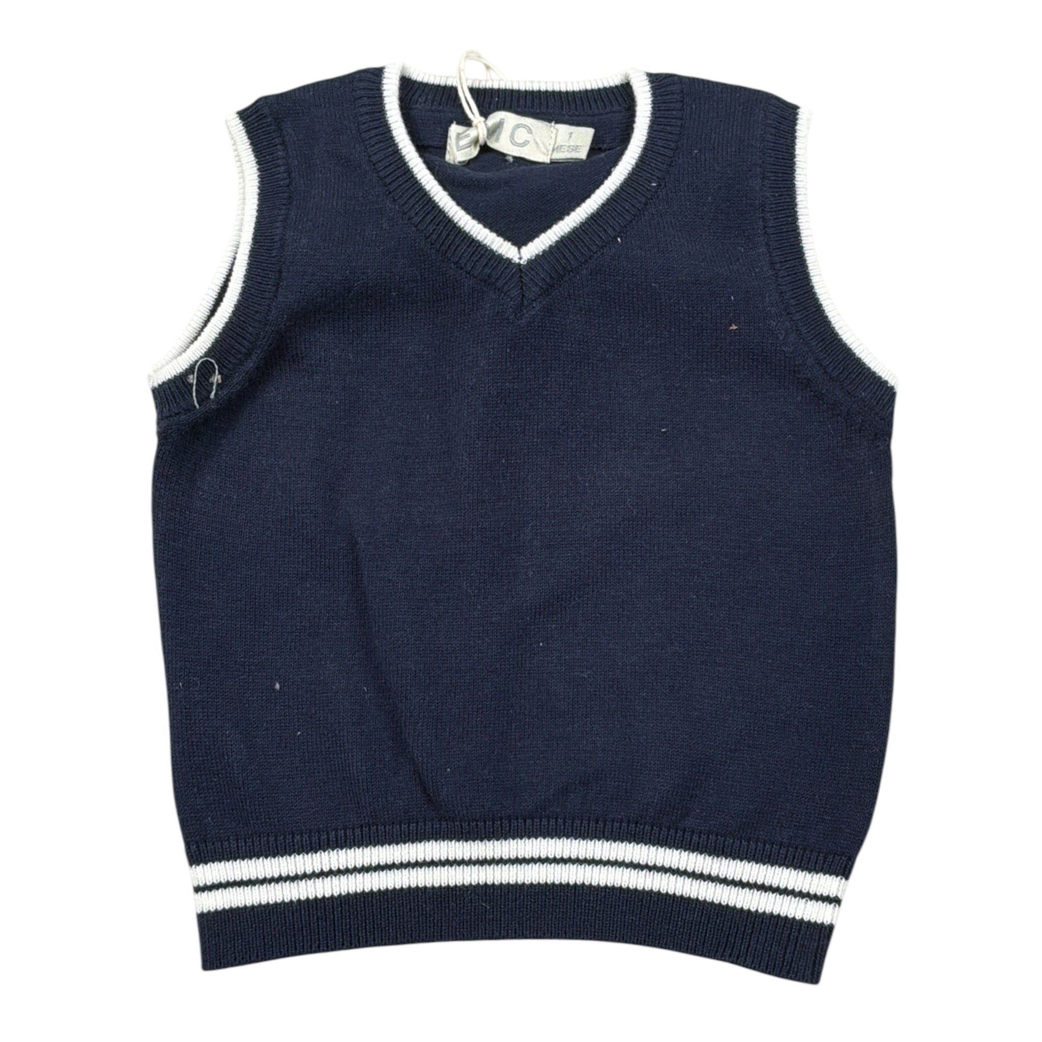 Emc Gilet tinta unita con Profili In Contrasto Blu per Neonato CE1055 BLU EMC 