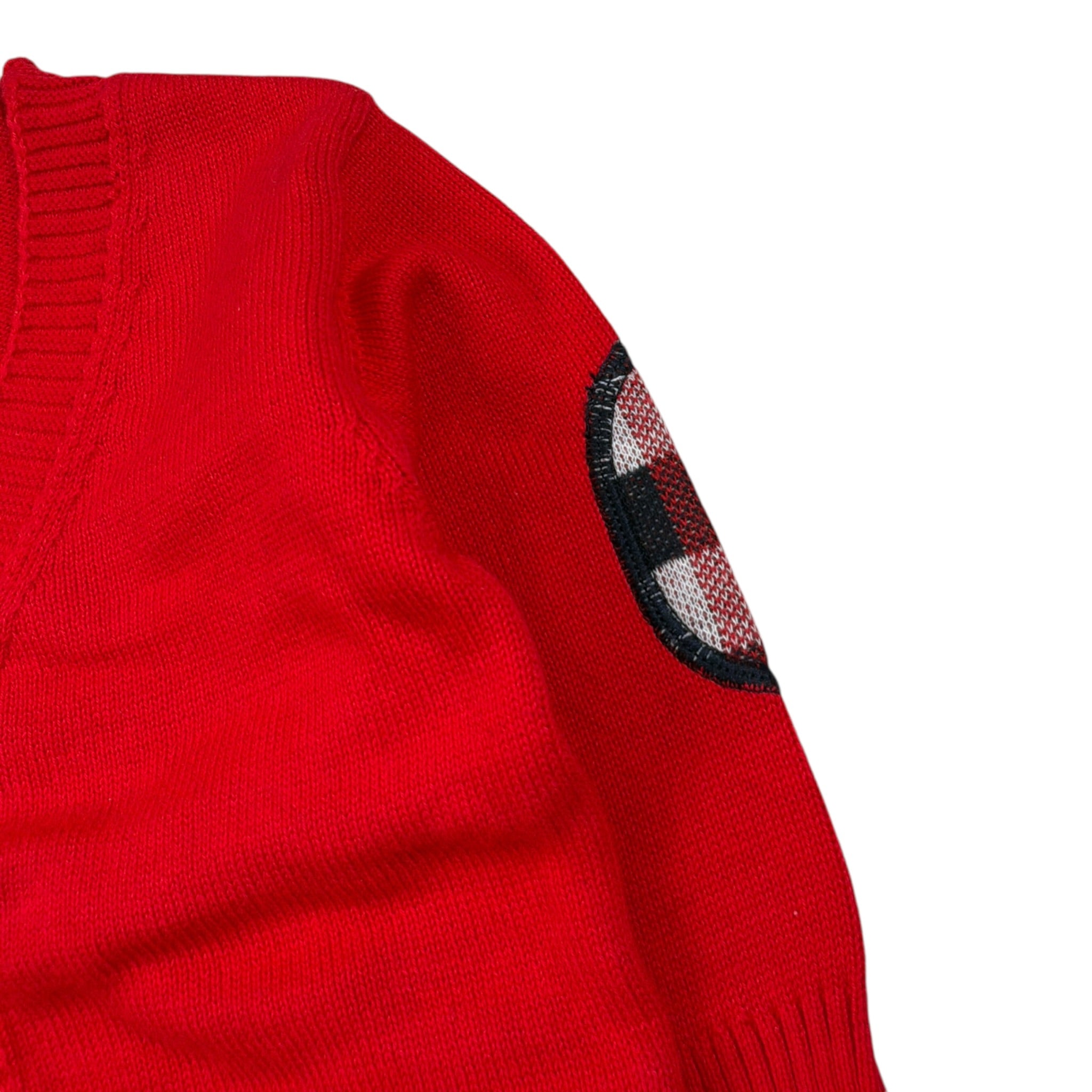 Emc Cardigan tinta unita con Bottoni Rosso per Neonato CE1766 ROSSO EMC 