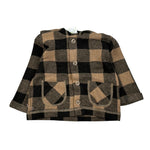 Emc Camicia Bicolore con Fantasia Quadri E Cappuccio Marrone per Neonato CE1768 MARRONE EMC 