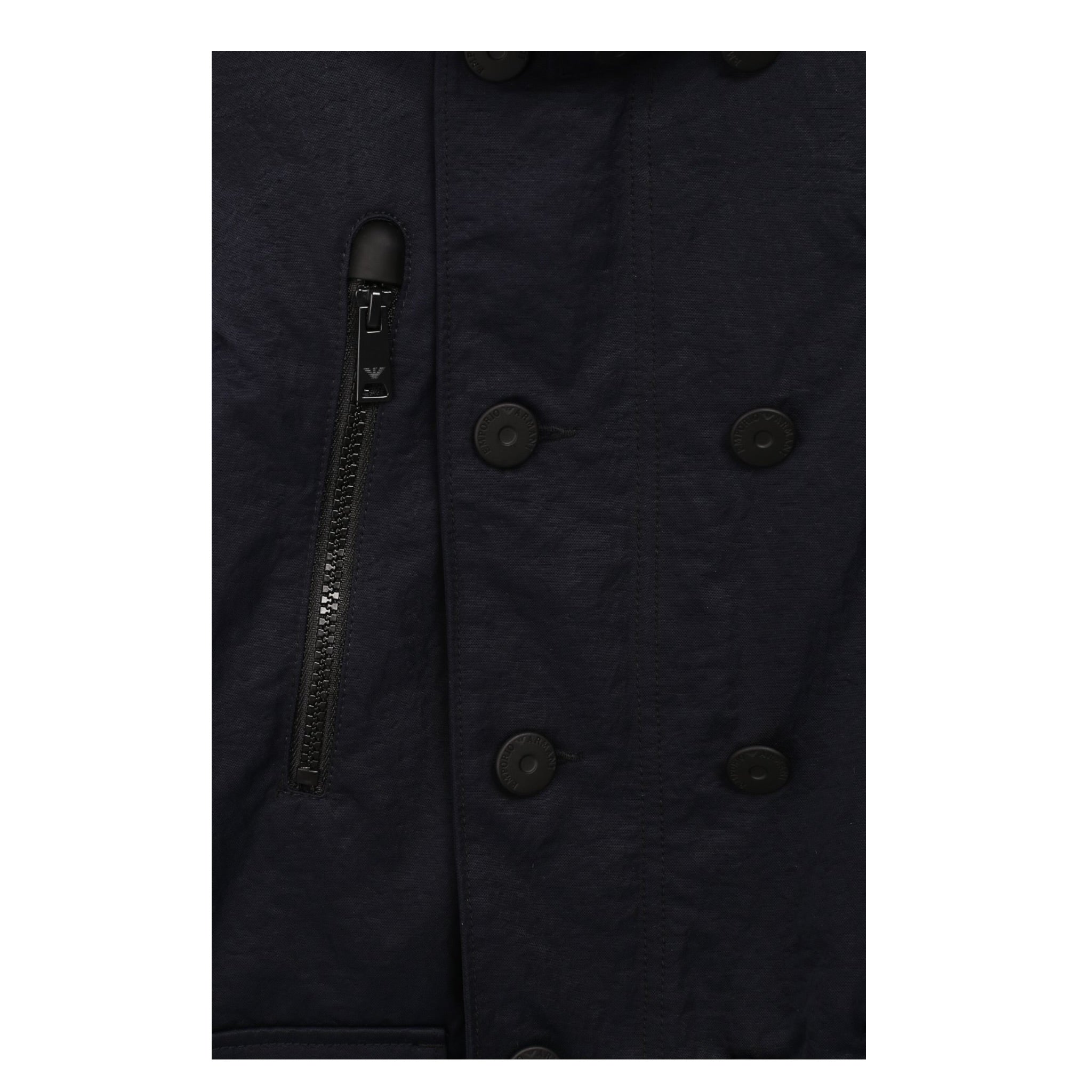 Emporio Armani Giubbino tinta unita con Cappuccio Blu per Bambino 3G4BA6 BLU EMPORIO ARMANI 