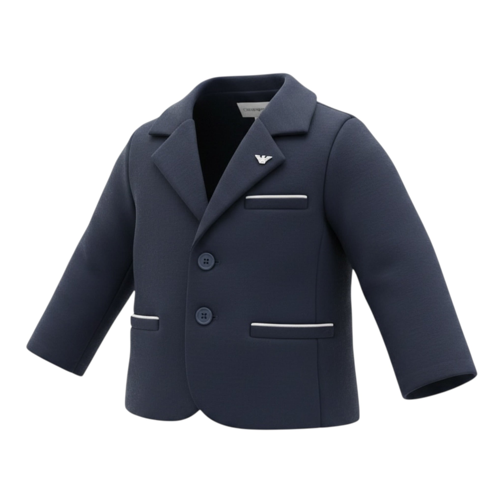 Emporio Armani Giacca tinta unita con Logo Blu per Neonato 3GHG01 BLU EMPORIO ARMANI 