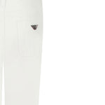 Emporio Armani Pantalone tinta unita con Logo Bianco per Bambino 3R4J75 BIANCO EMPORIO ARMANI 
