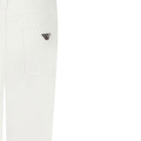 Emporio Armani Pantalone tinta unita con Logo Bianco per Bambino 3R4J75 BIANCO EMPORIO ARMANI 