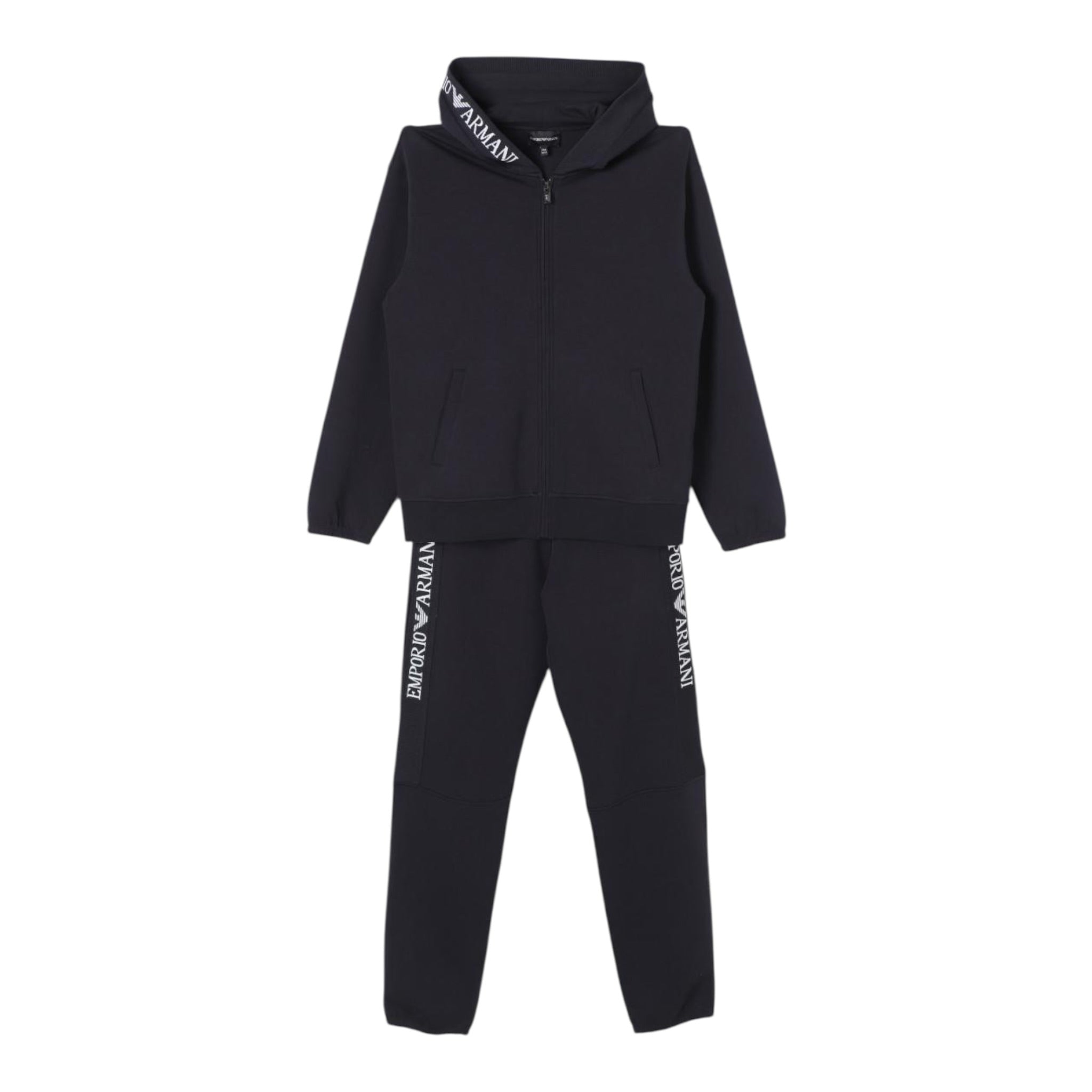 Emporio Armani Completo 2 Pezzi Felpa-Pantalone Tinta Uita Blu per Bambino 6D4VJ4 BLU EMPORIO ARMANI 