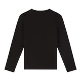 Emporio Armani Shirt Girocollo tinta unita con Logo Nero per Bambino 7B000021 NERO EMPORIO ARMANI 
