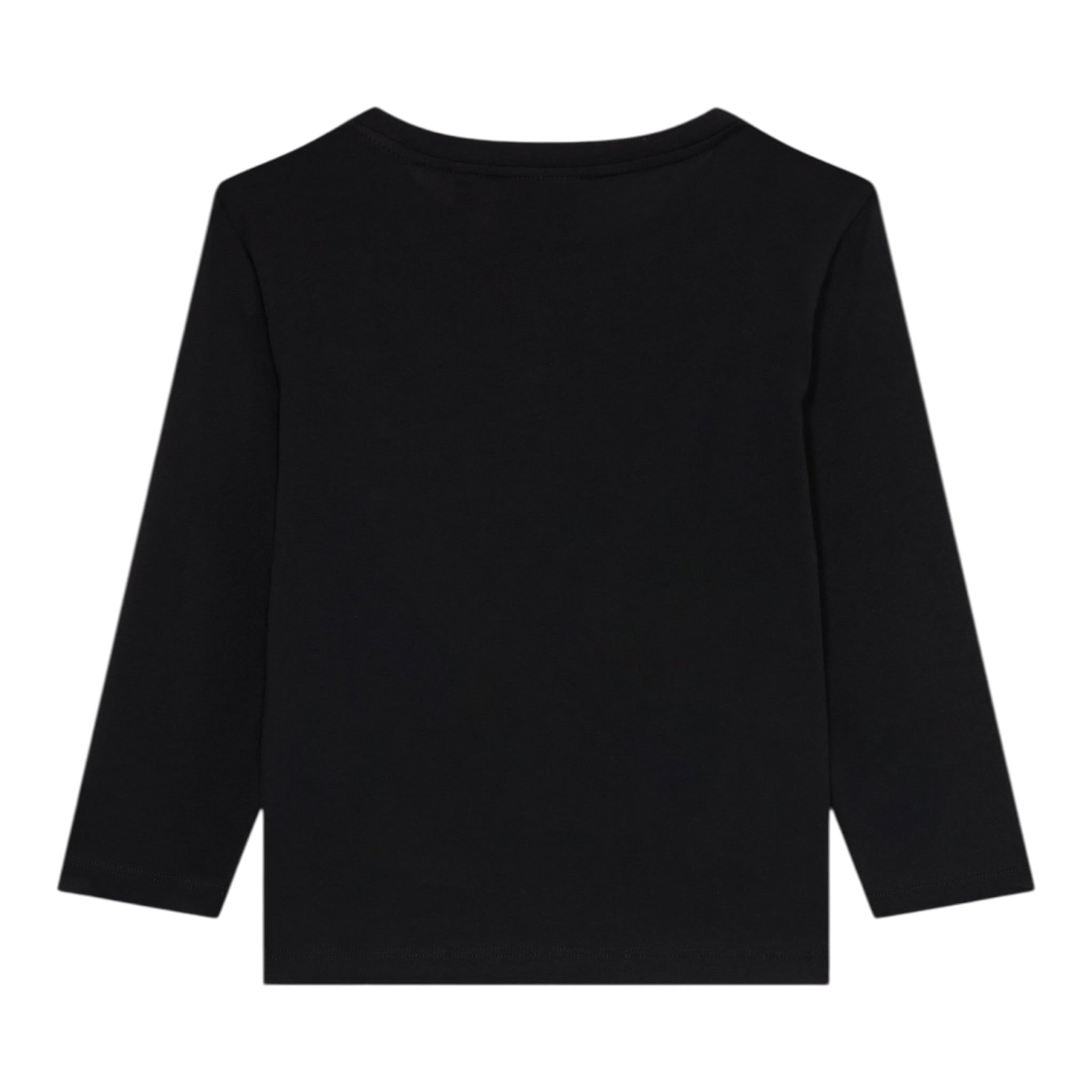 Emporio Armani Shirt Girocollo tinta unita con Logo Nero/Oro per Bambino 7B000021 NERO/ORO EMPORIO ARMANI 