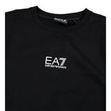 Emporio Armani Felpa Chiusa Girocollo tinta unita con Stampa Nero per Bambino 7B000025 NERO EMPORIO ARMANI 