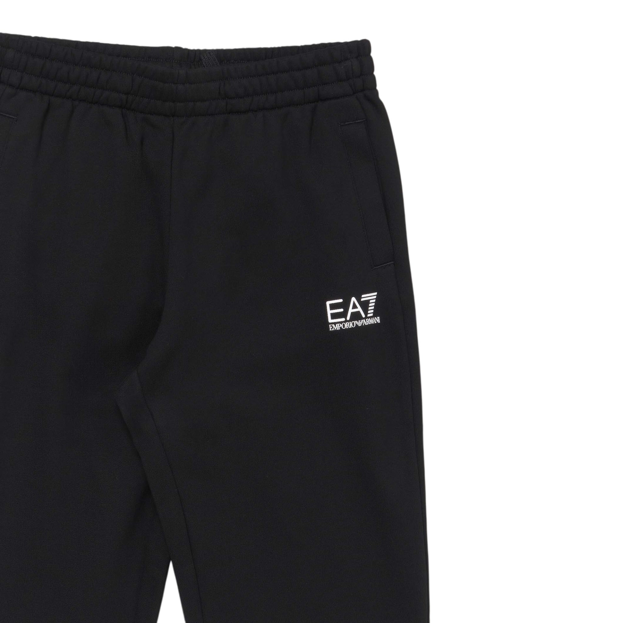 Emporio Armani Pantalone Tuta tinta unita con Logo Nero per Bambino 7B000027A NERO EMPORIO ARMANI 