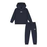 Emporio Armani Completo 2Pz Felpa-Pantalone tinta unita Blu per Bambino 7B000164X BLIU EMPORIO ARMANI 