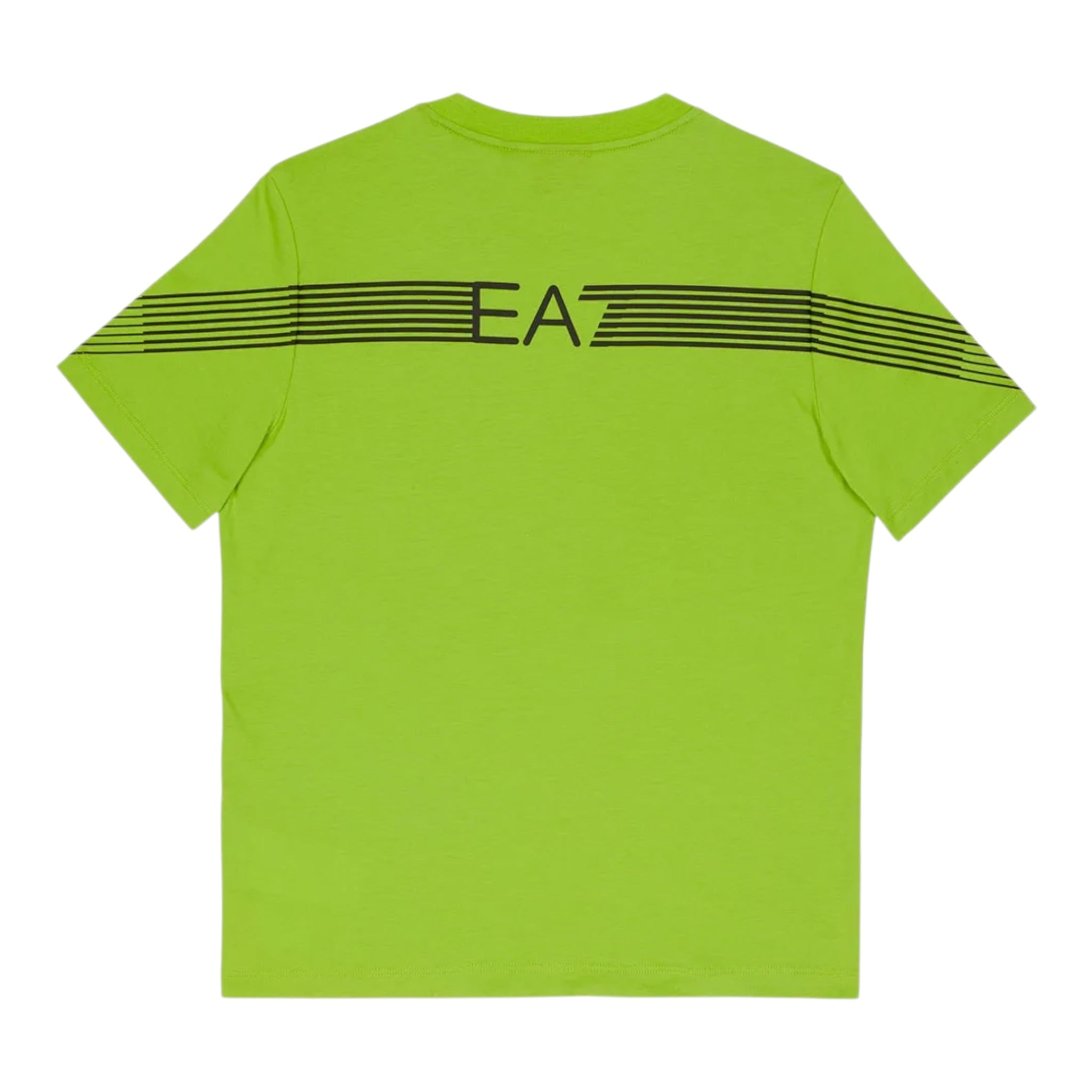Emporio Armani T-Shirt Girocollo tinta unita con Stampa Verde per Bambino 7B000183 VERDE EMPORIO ARMANI 