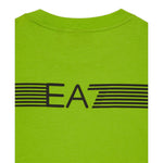 Emporio Armani T-Shirt Girocollo tinta unita con Stampa Verde per Bambino 7B000183 VERDE EMPORIO ARMANI 