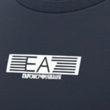 Emporio Armani Felpa Chiusa Girocollo tinta unita con Logo Blu per Bambino 7B000184X BLU EMPORIO ARMANI 
