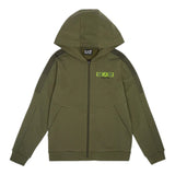 Emporio Armani Felpa con Zip E Cappuccio tinta unita Verde per Bambino 7B000185X VERDE EMPORIO ARMANI 