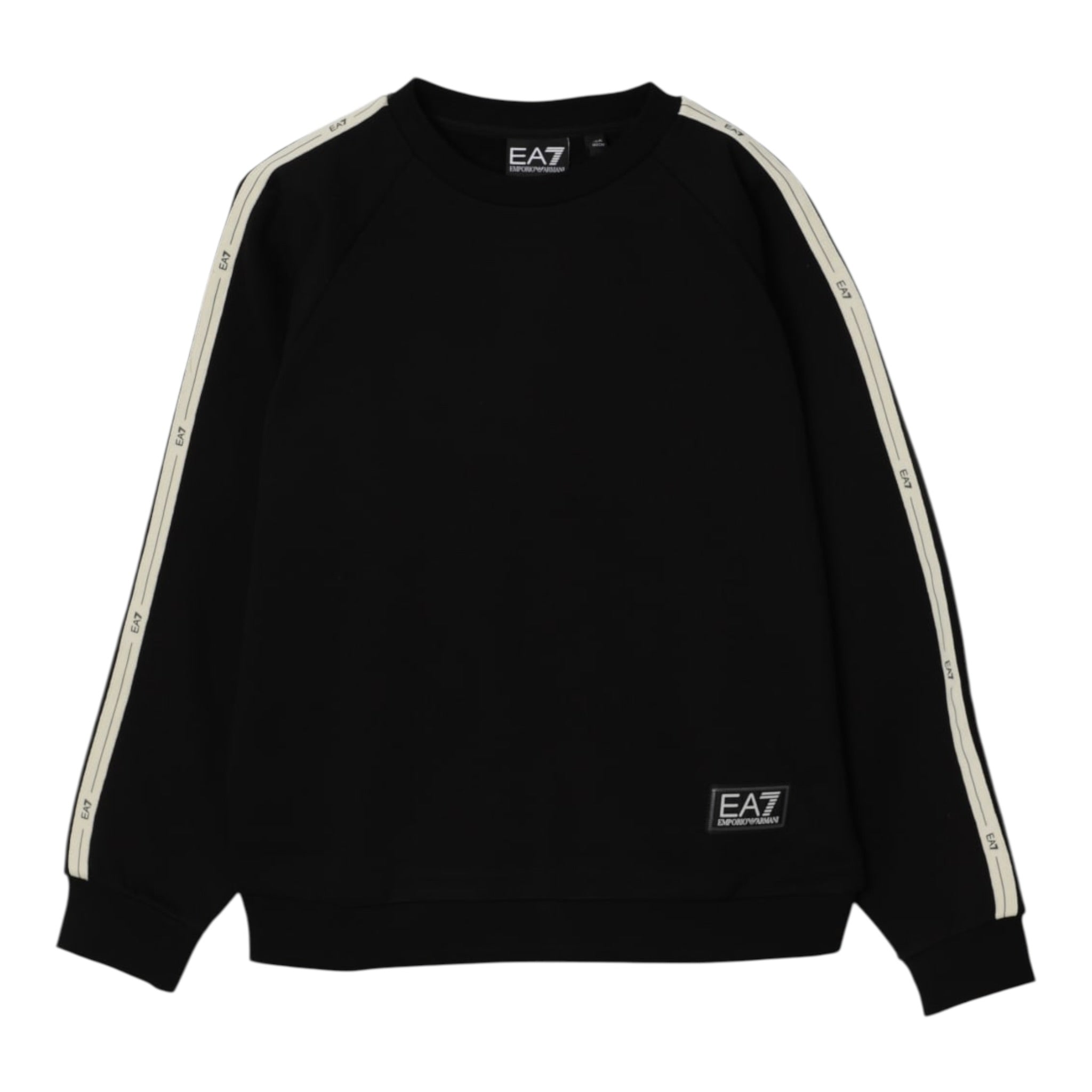 Emporio Armani Felpa Chiusa Girocollo tinta unita Nero per Bambino 7B000191X NERO EMPORIO ARMANI 