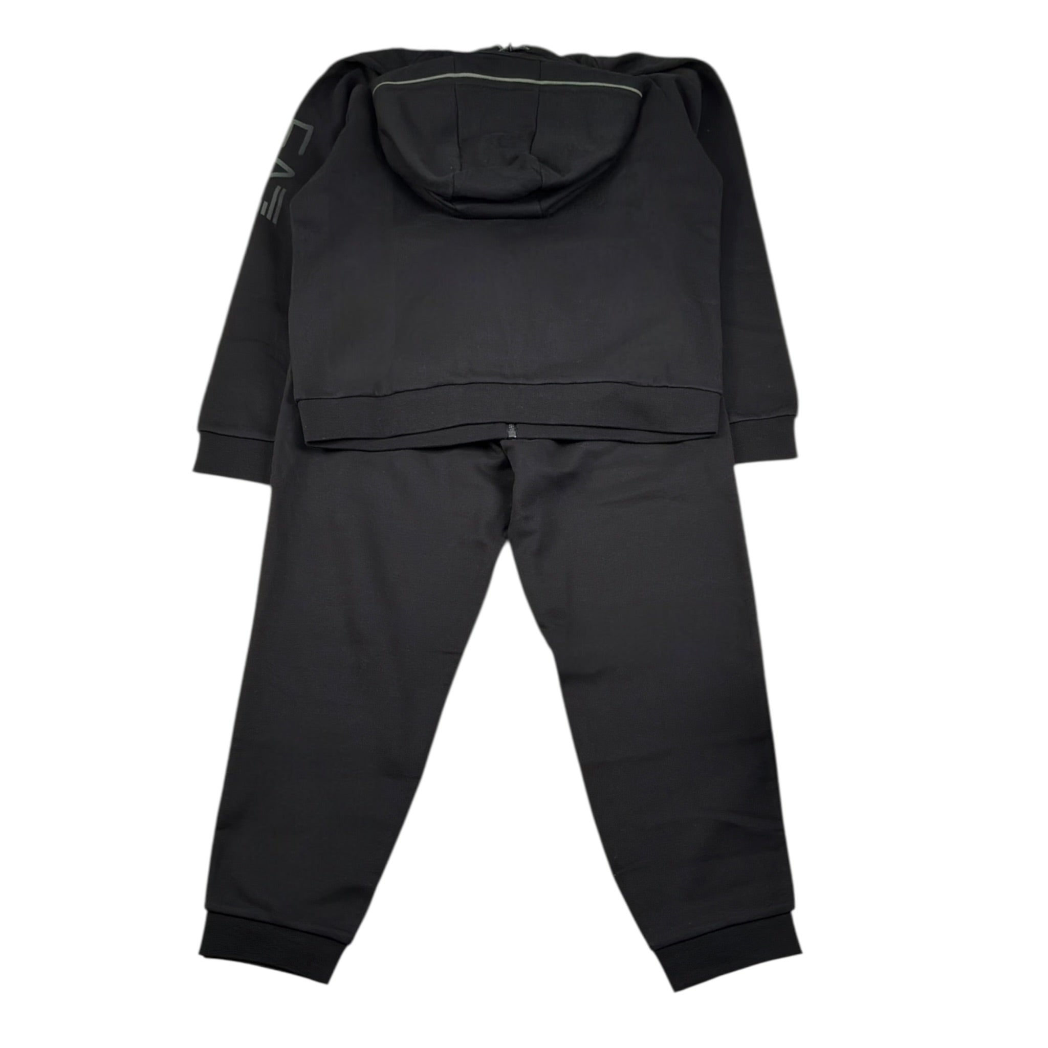Emporio Armani Completo 2Pz Felpa-Pantalone tinta unita Nero per Bambino 7B00178 NERO EMPORIO ARMANI 