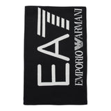 Emporio Armani Sciarpa tinta unita con Logo In Contrasto Blu per Bambino 7X000007 BLU EMPORIO ARMANI 