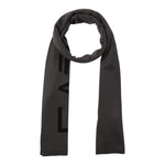 Emporio Armani Sciarpa tinta unita con Logo In Contrasto Grigio per Bambino 7X000007 GRIGIO EMPORIO ARMANI 