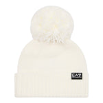 Emporio Armani Cappello tinta unita con Pon Pon Panna per Bambino 7Y000045 PANNA EMPORIO ARMANI 