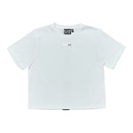Emporio Armani T-Shirt Girocollo Modello Crop tinta unita Bianco per Bambina AF12945 BIANCO EMPORIO ARMANI 