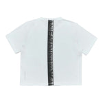 Emporio Armani T-Shirt Girocollo Modello Crop tinta unita Bianco per Bambina AF12945 BIANCO EMPORIO ARMANI 