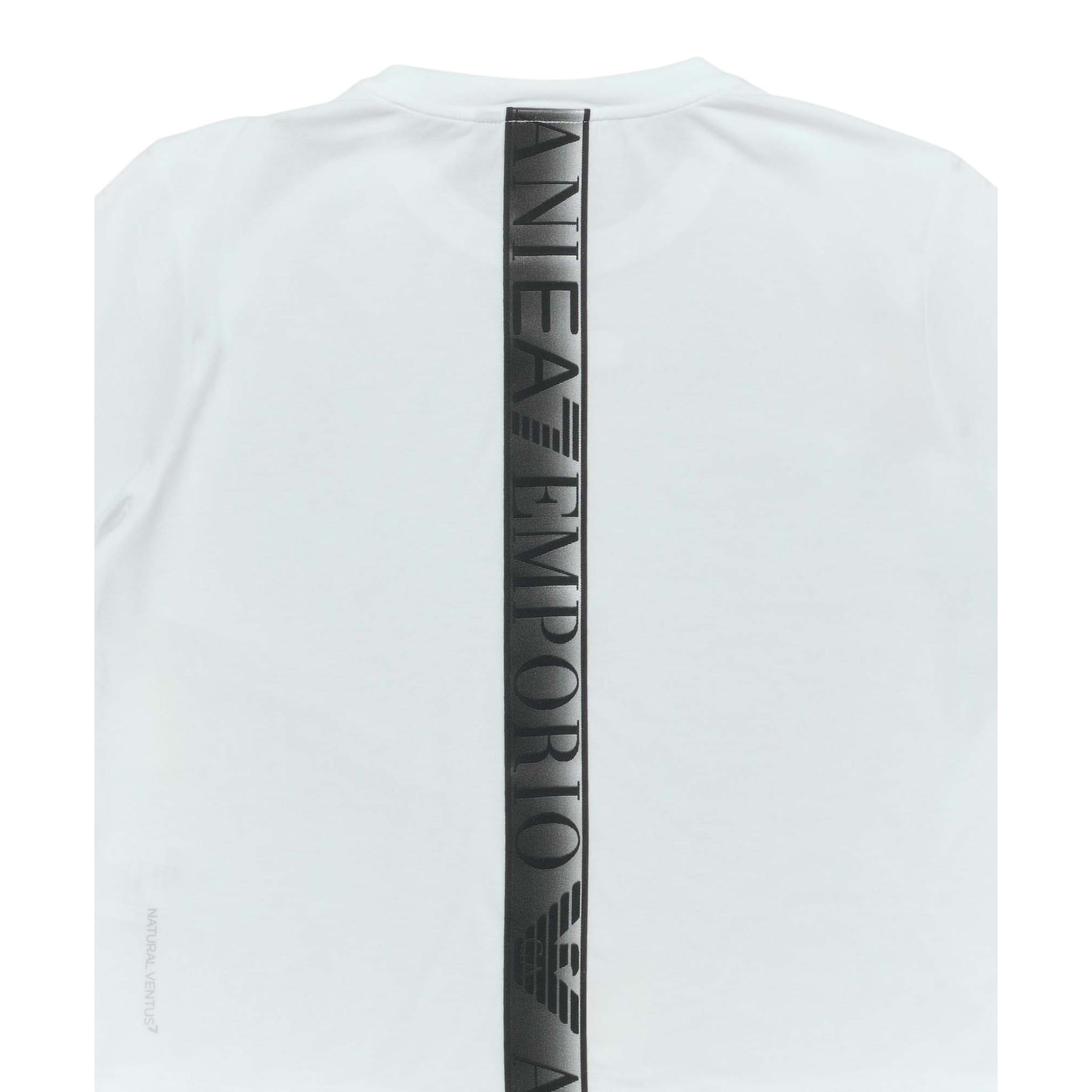 Emporio Armani T-Shirt Girocollo Modello Crop tinta unita Bianco per Bambina AF12945 BIANCO EMPORIO ARMANI 