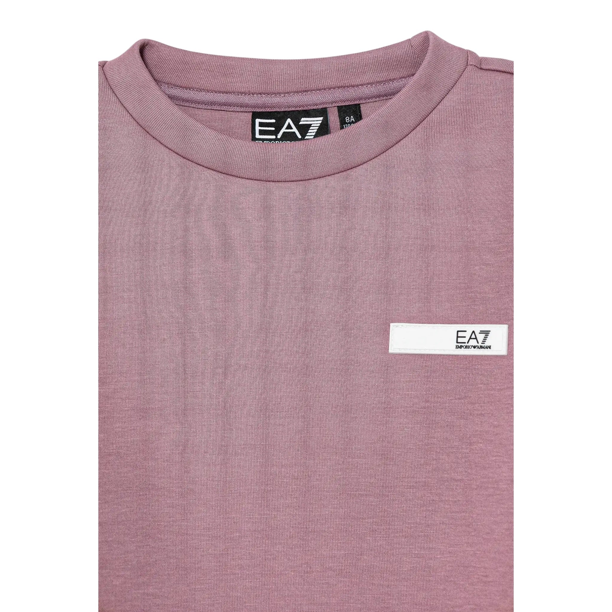 Emporio Armani Completo 2 Pezzi Felpa-Pantalone tinta unita Viola per Bambina AF131511 VIOLA EMPORIO ARMANI 