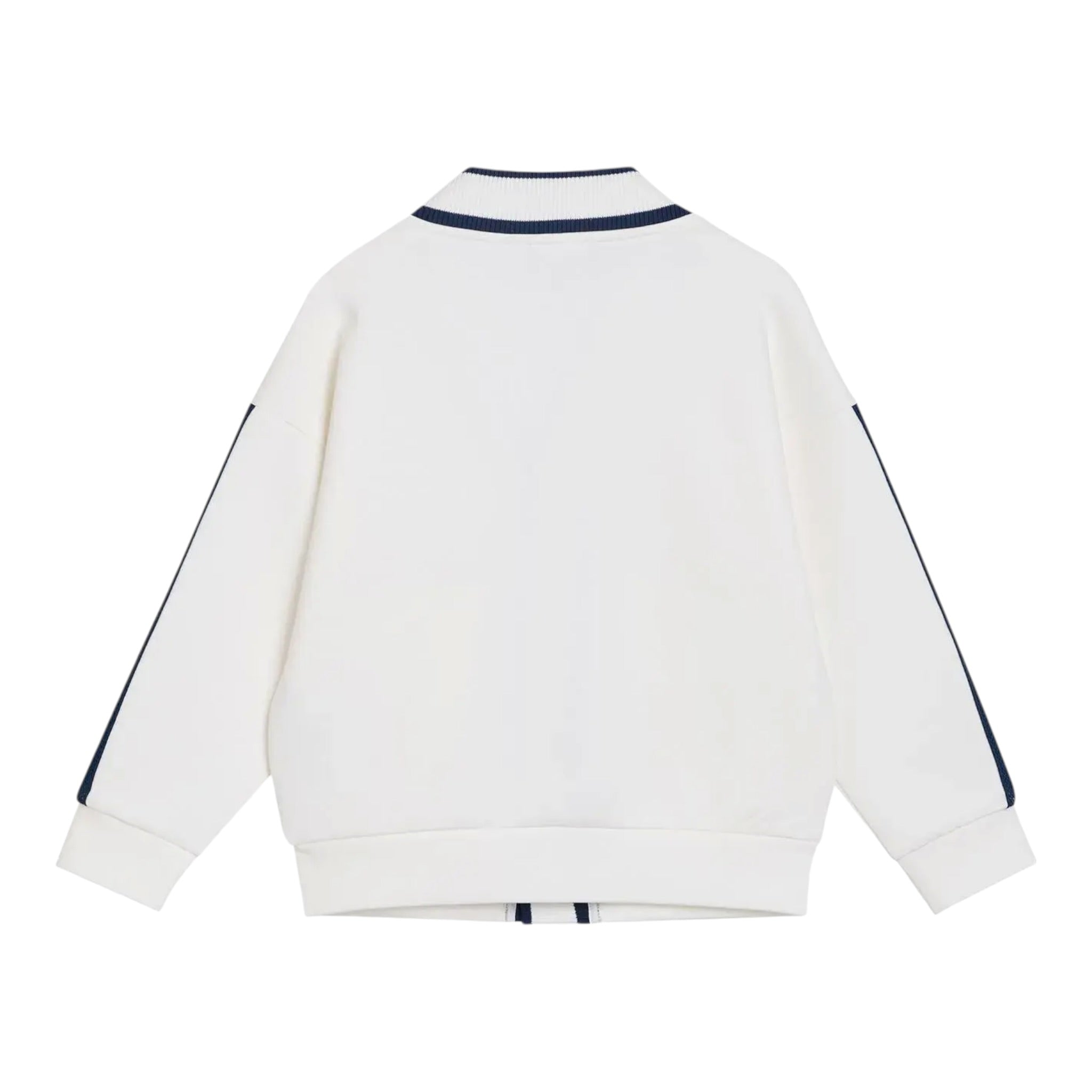 Emporio Armani Cardigan tinta unita con Logo Panna per Bambina EB000147 PANNA EMPORIO ARMANI 