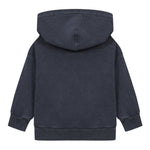 Emporio Armani Felpa tinta unita con Cappuccio E Stampa Blu per Bambino EB000465 BLU EMPORIO ARMANI 