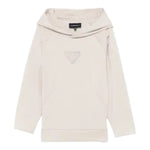 Emporio Armani Felpa Chiusa con Cappuccio tinta unita Beige per Bambino EB000835 BEIGE EMPORIO ARMANI 