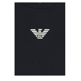 Emporio Armani Shirt Girocollo tinta unita con Logo Blu per Bambino EB00418J BLU EMPORIO ARMANI 