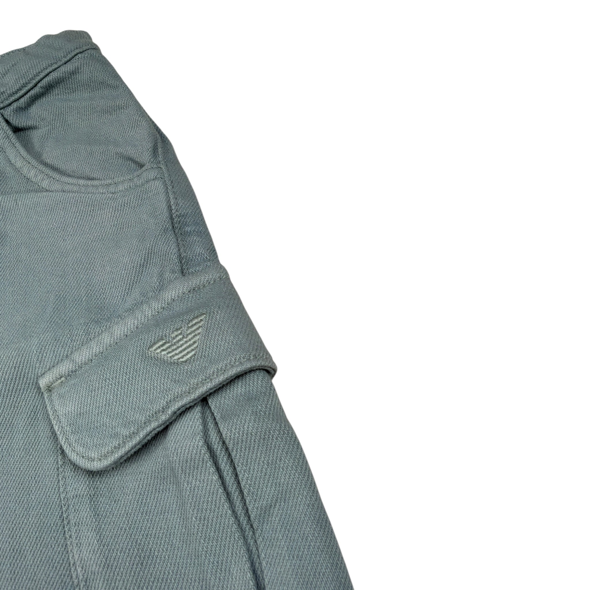 Emporio Armani Pantalone tinta unita A Palazzo Azzurro per Bambina EG000349 AZZURRO EMPORIO ARMANI 