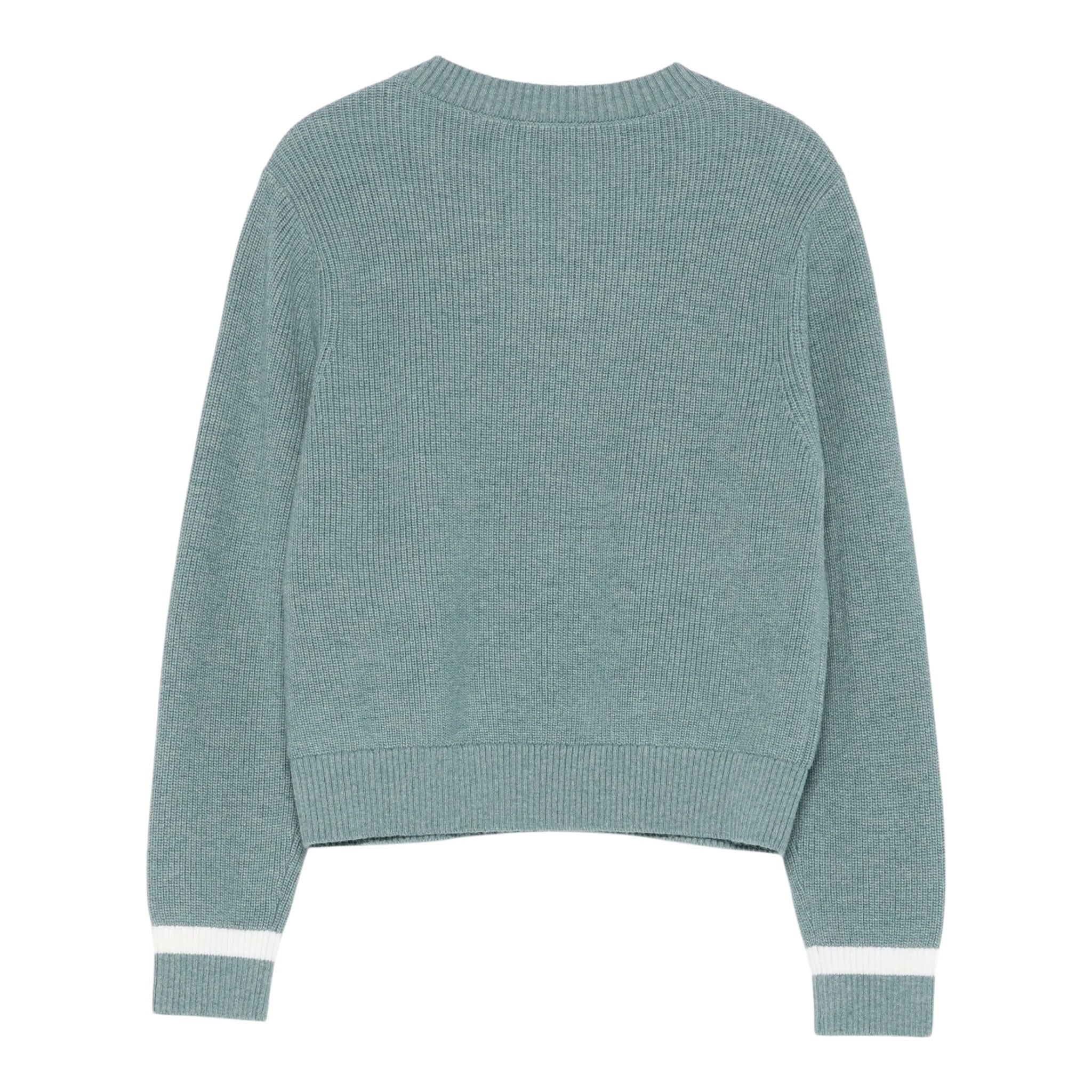 Emporio Armani Maglia tinta unita Scollo A V Verde per Bambina EG000373 VERDE EMPORIO ARMANI 