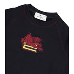 Etro Felpa Chiusa Girocollo tinta unita con Stampa Logo Blu per Bambino GV4P10 BLU ETRO 