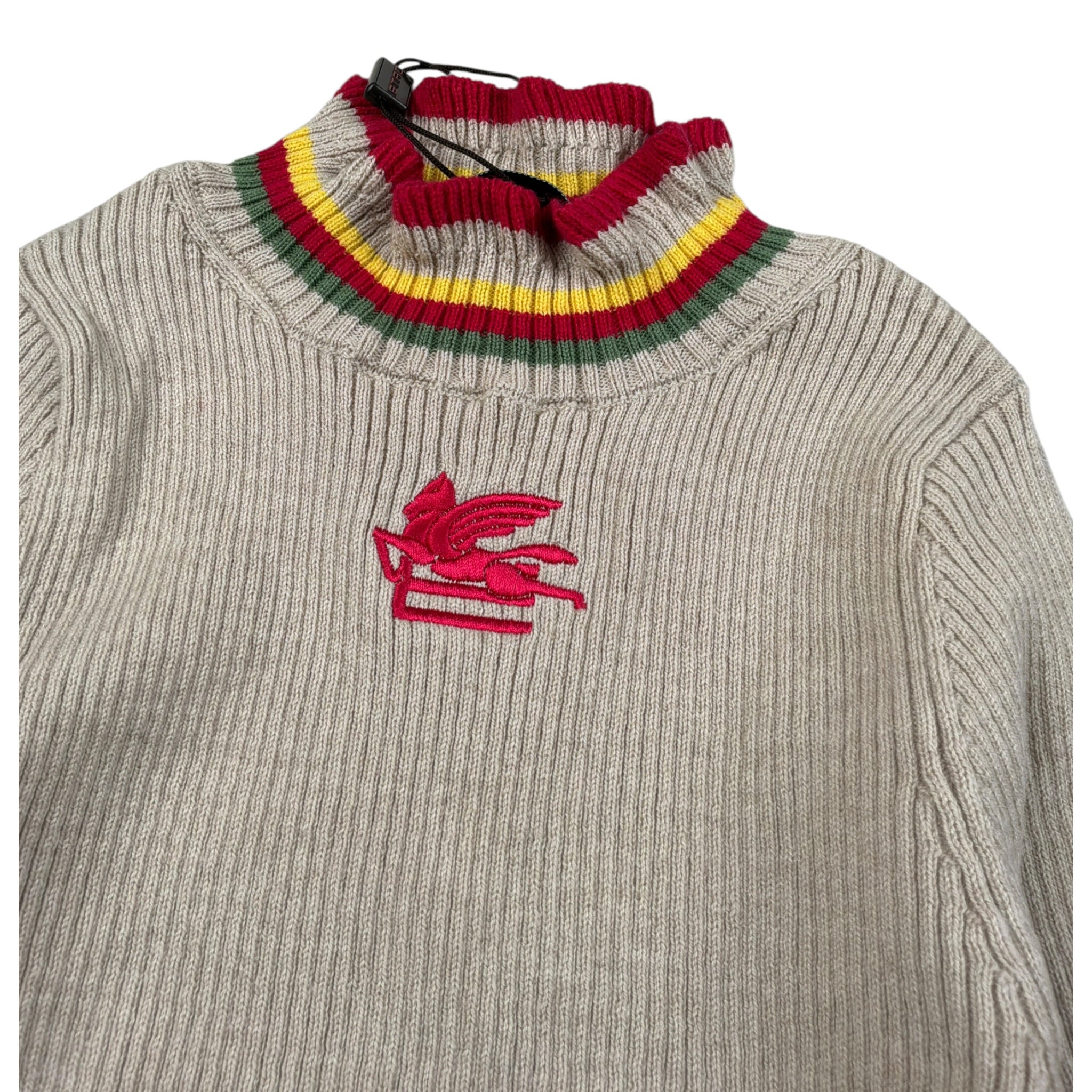 Etro Maglia Collo Alto tinta unita Beige per Bambina GV9A30 BEIGE ETRO 