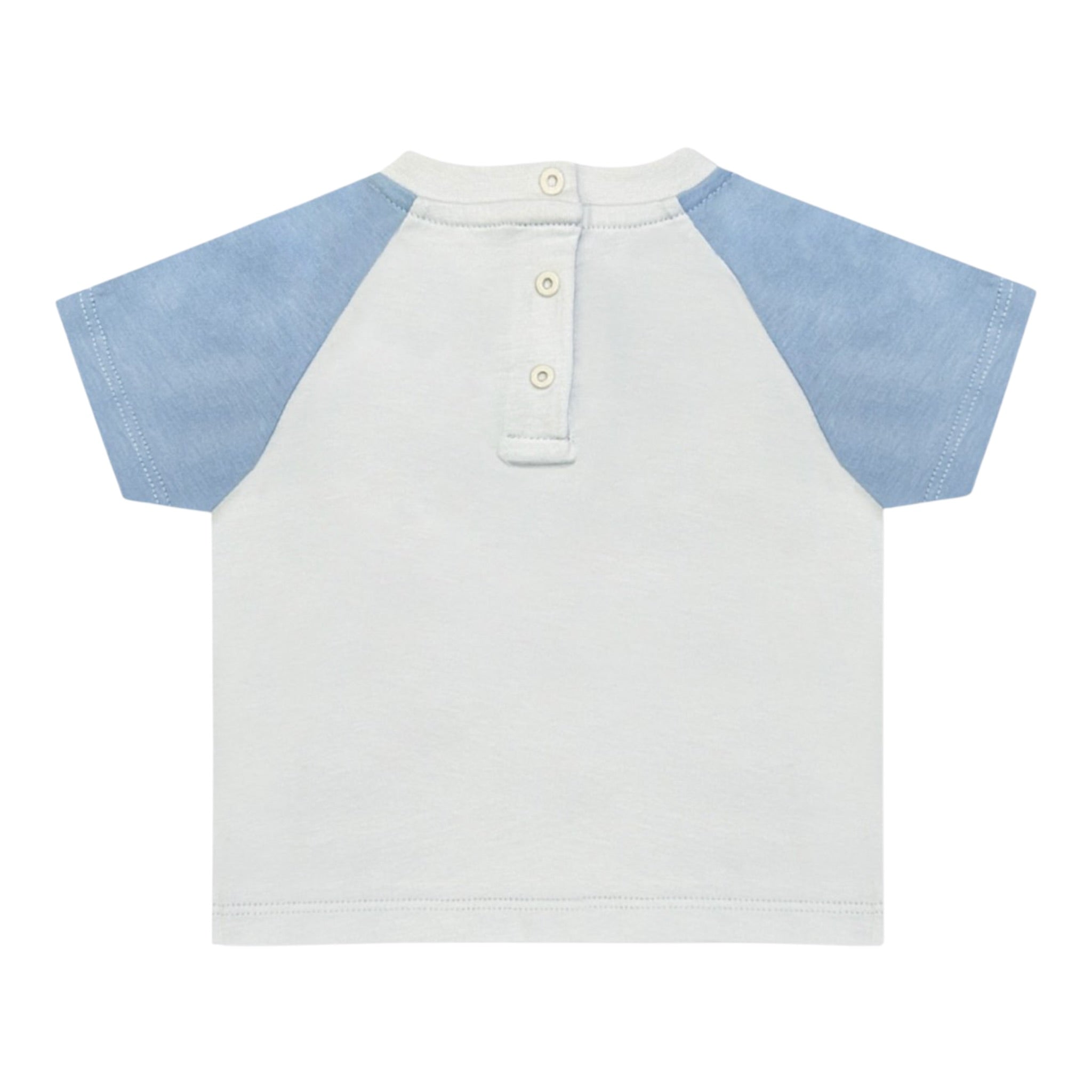 Etro T-Shirt tinta unita con Maniche In Contrasto Bianco per Neonato GW8561 BIANCO ETRO 