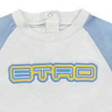 Etro T-Shirt tinta unita con Maniche In Contrasto Bianco per Neonato GW8561 BIANCO ETRO 