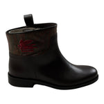 Etro Stivale Basso tinta unita con Fantasia Marrone per Bambina GX0A36 MARRONE ETRO 