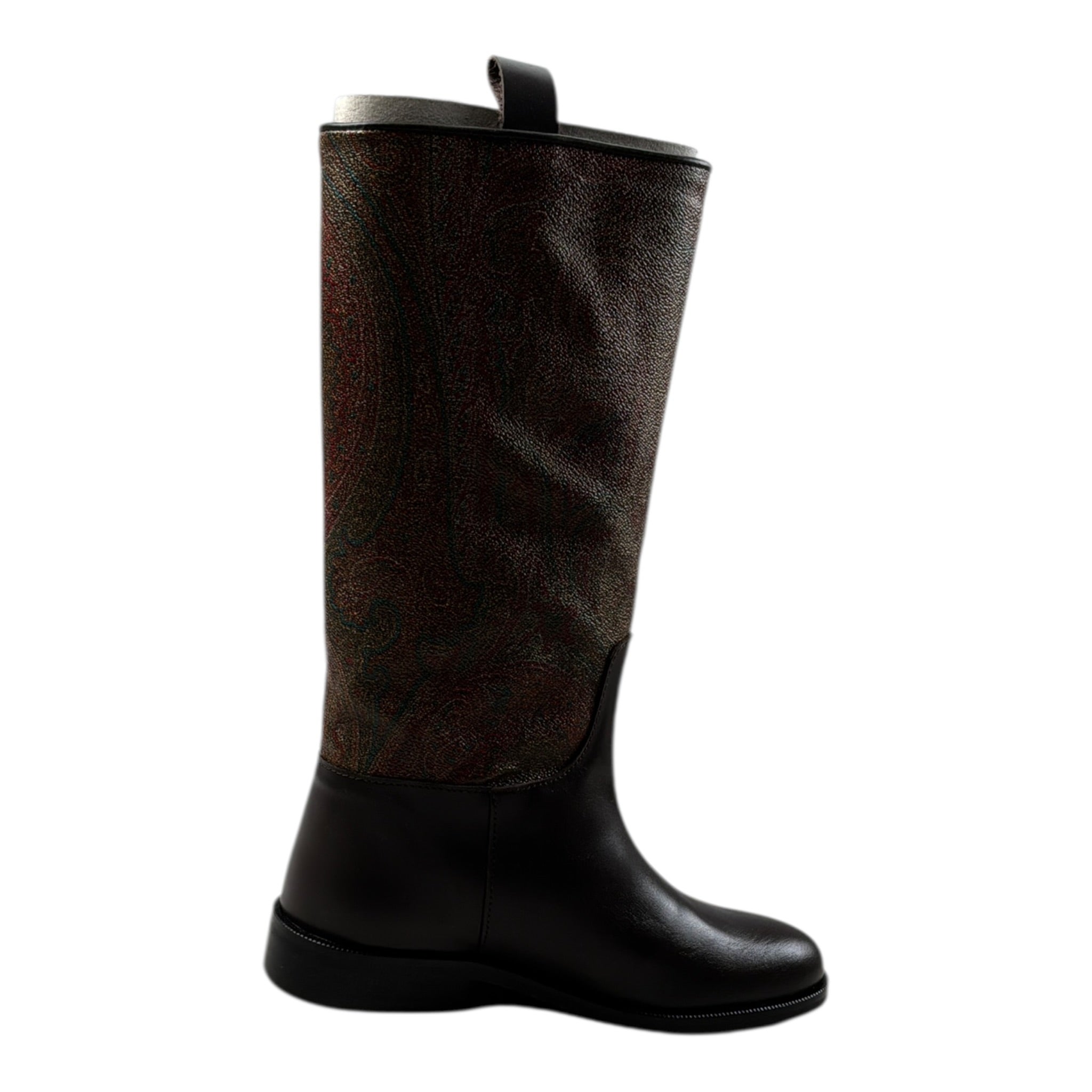 Etro Stivale tinta unita con Fantasia Marrone per Bambina GX0A46 MARRONE ETRO 