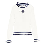 Etro Maglia tinta unita con Colletto E Stampa Bianco per Bambina GX9A10 BIANCO ETRO 