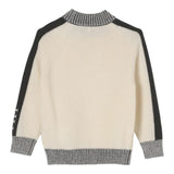 Fay Maglia tinta unita con Profili In Contrasto Panna per Bambino FV9P70 PANNA FAY 