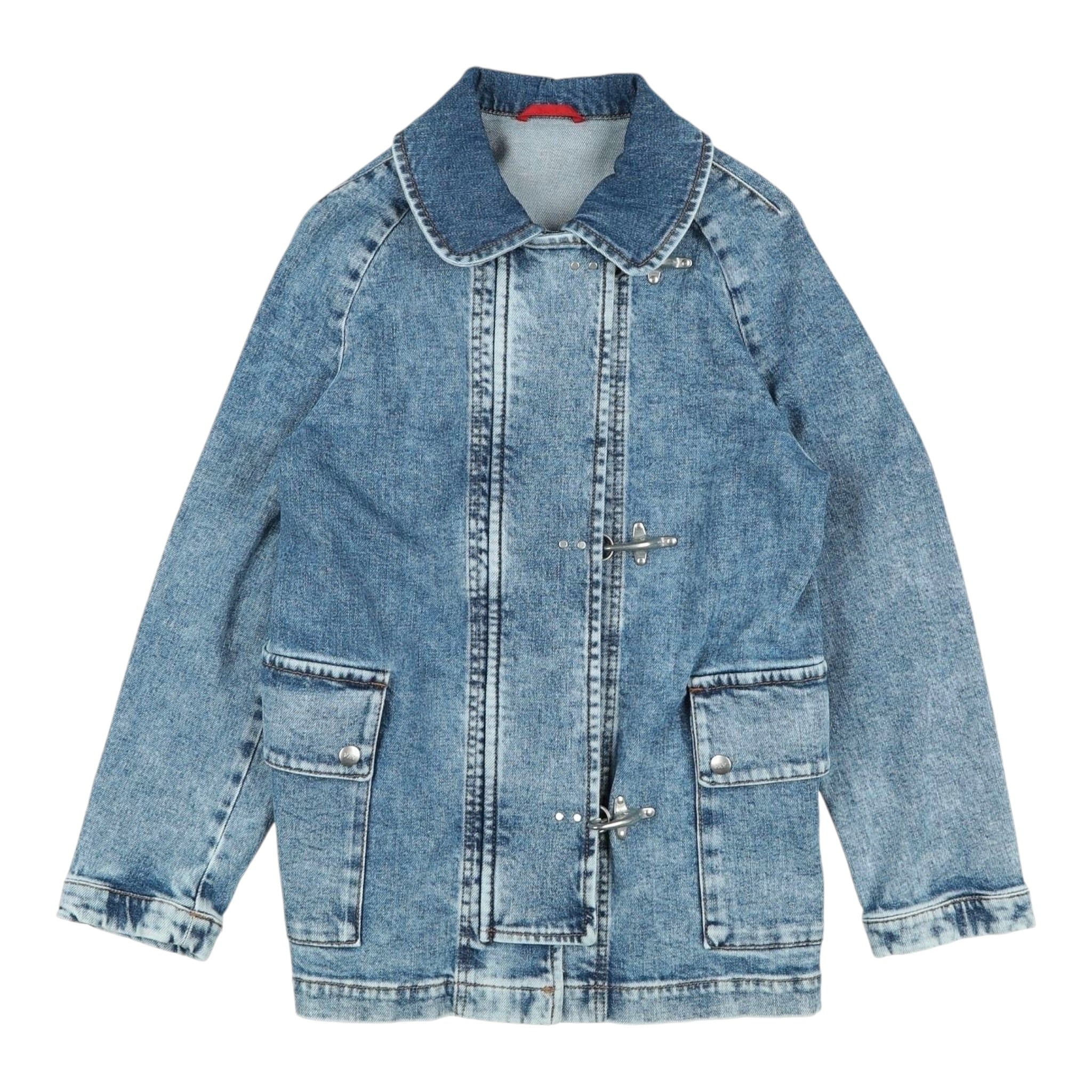 Fay Cappotto In Denim tinta unita Azzurro per Bambino FW2Q37 AZZURRO FAY 